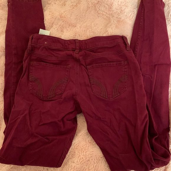 Hollister burgundy skinny jeans - Picture 3 of 3